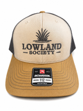 Lowland Society Marsh Grass Richardson 112 Trucker Hat - Khaki/Charcoal