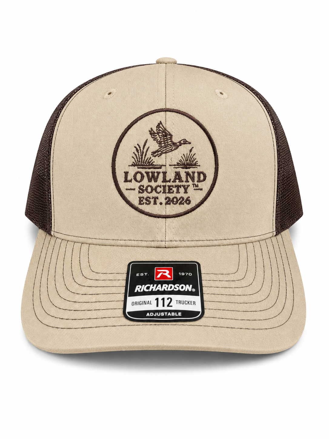 Lowland Society Heritage Duck Richardson 112 Trucker Hat - Khaki/Brown